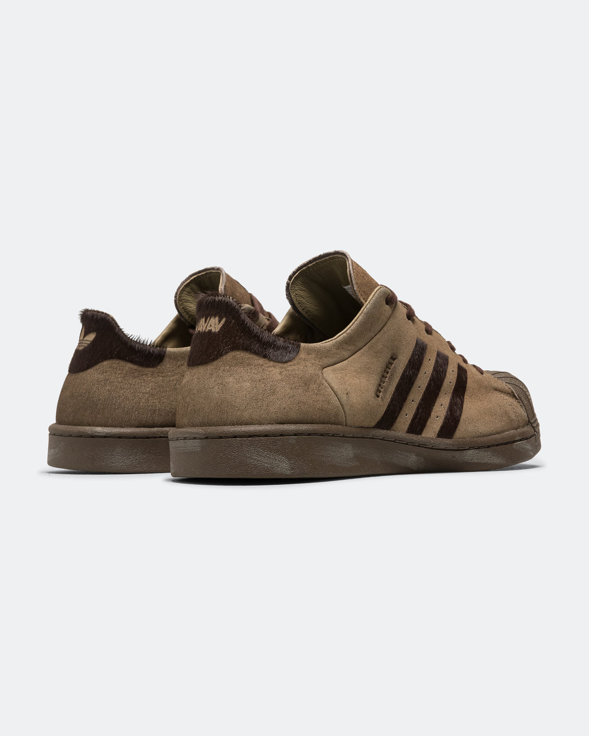 adidas - Womens SST Shaved x AVAVAV - Dark Brown/Elmwood - UP THERE
