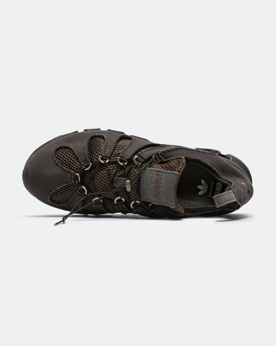 adidas - Womens Megaride Cutout Canvas x AVAVAV - Core Black/Shadow Olive-Utility Black - UP THERE