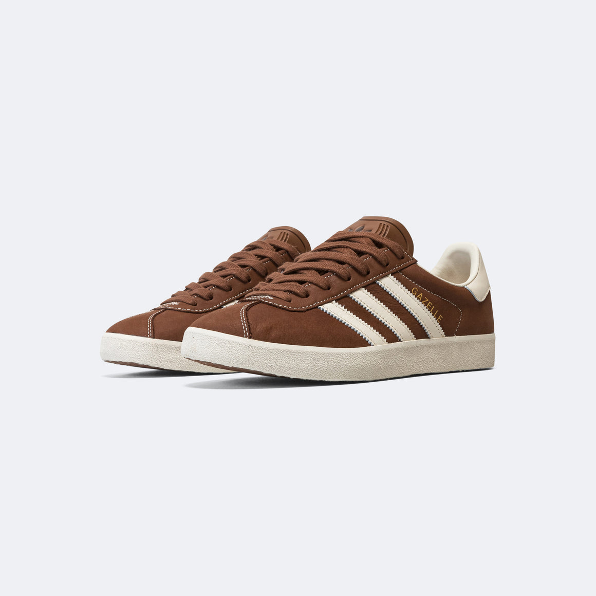 adidas - Gazelle 85 - Preloved Brown/Core White-Wonder White - UP THERE