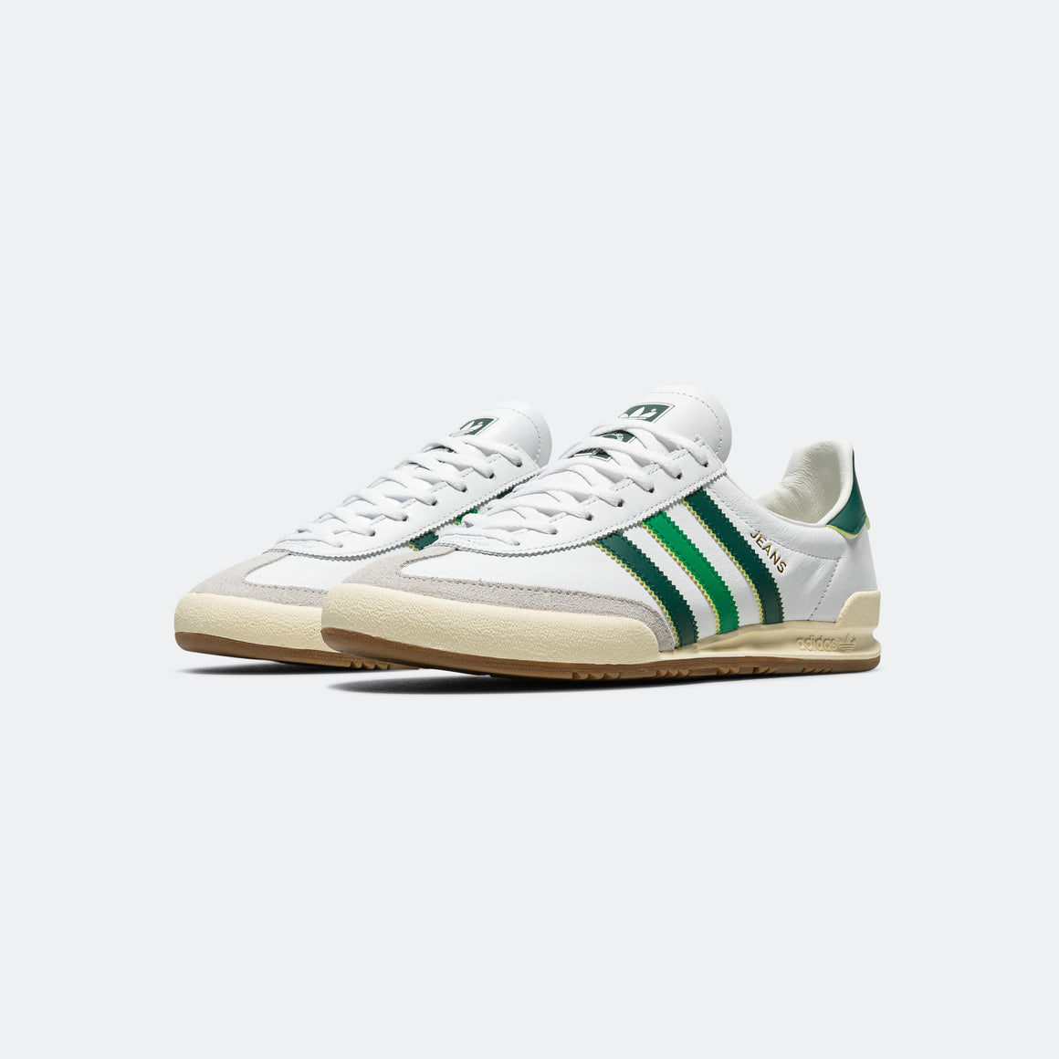 Jeans - Footwear White/Core Green-Crystal White
