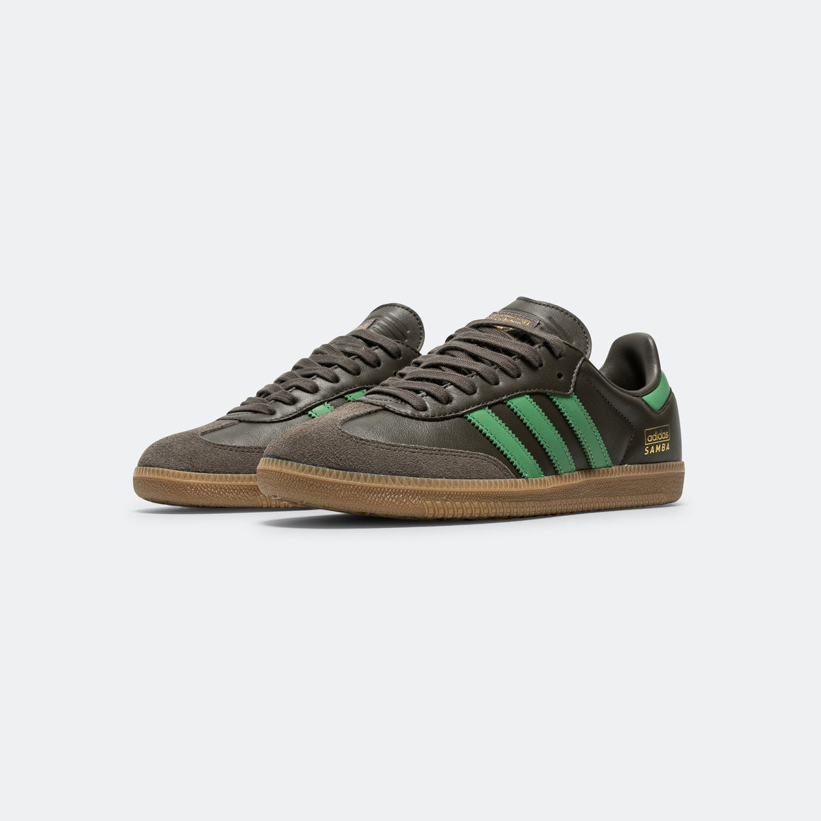 adidas - Samba OG - Shadow Olive/Preloved Green-Gum - UP THERE