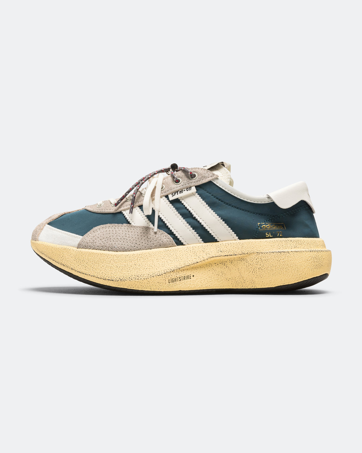 adidas - SL 72 Pro x SFTM - Core Brown/Core White-Easy Yellow - UP THERE