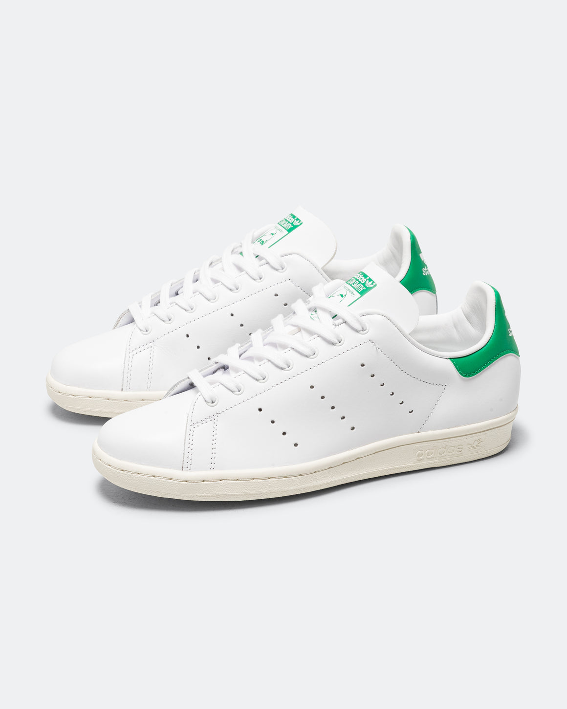 adidas - Stan Smith 80s - Footwear White/Footwear White/Green - UP THERE