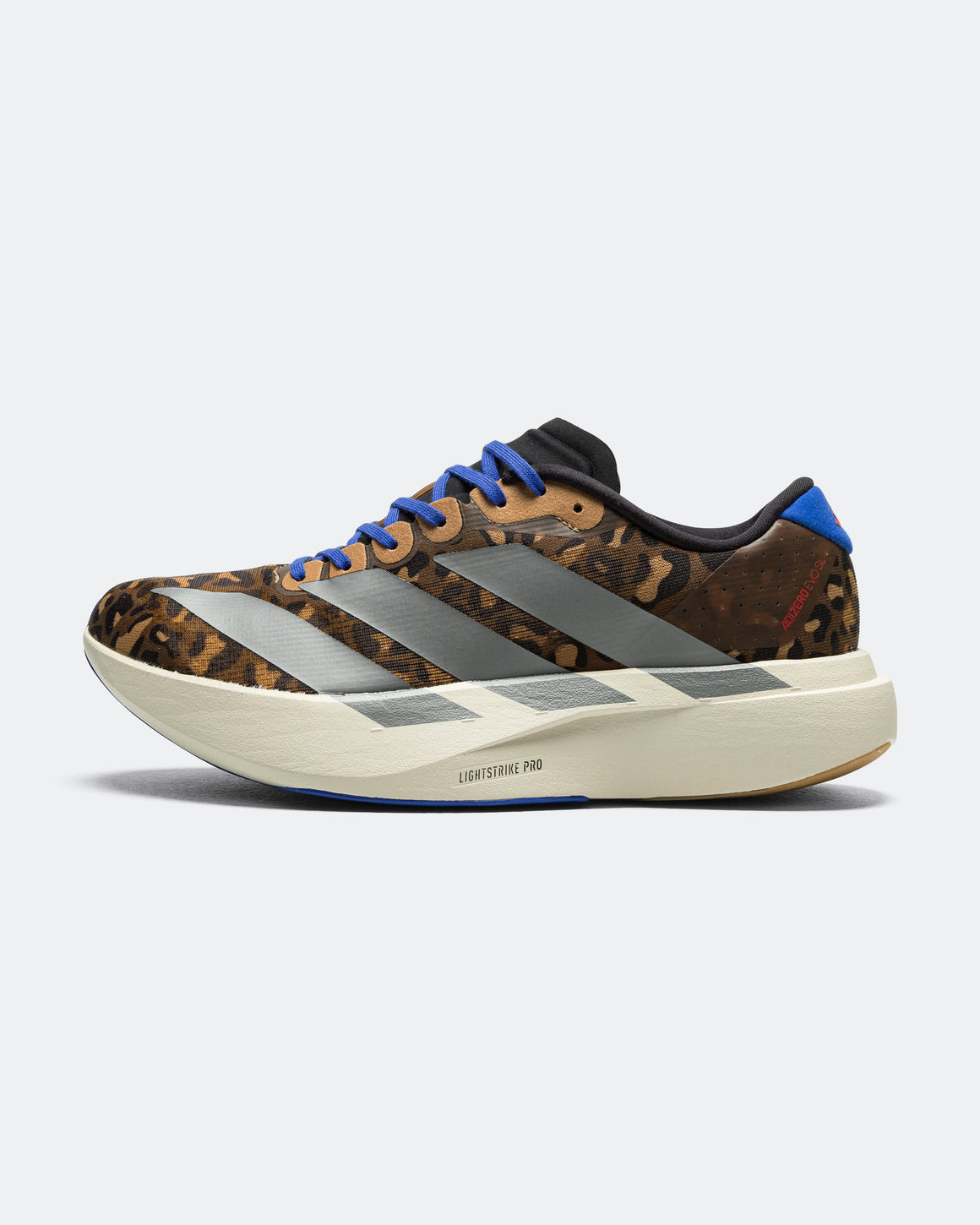adidas - Womens Adizero Evo SL - Preloved Brown/Iron Metallic-Lucid Blue - UP THERE