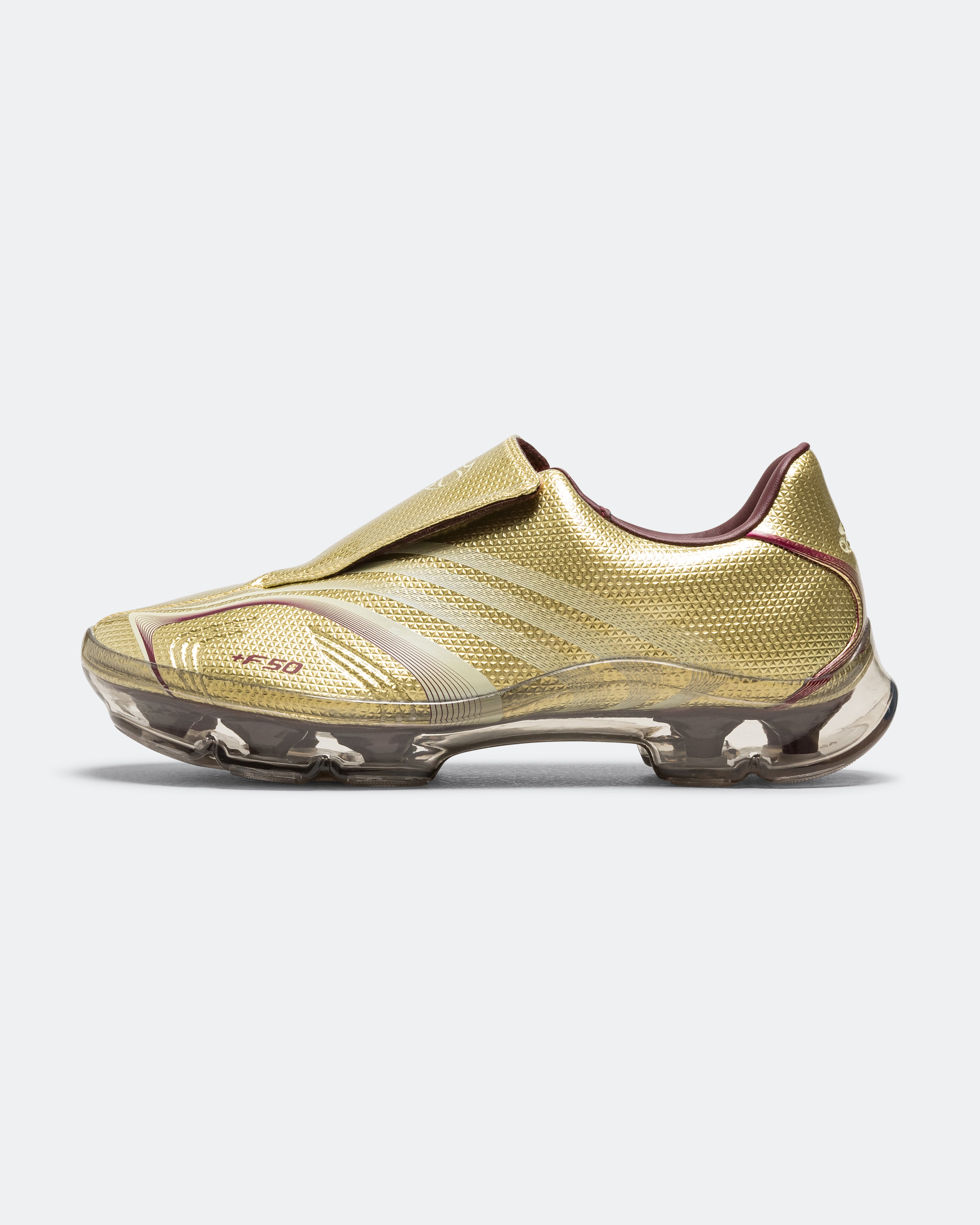 adidas - Womens F50 Adiframe - Gold Metallic/Maroon | UP THERE