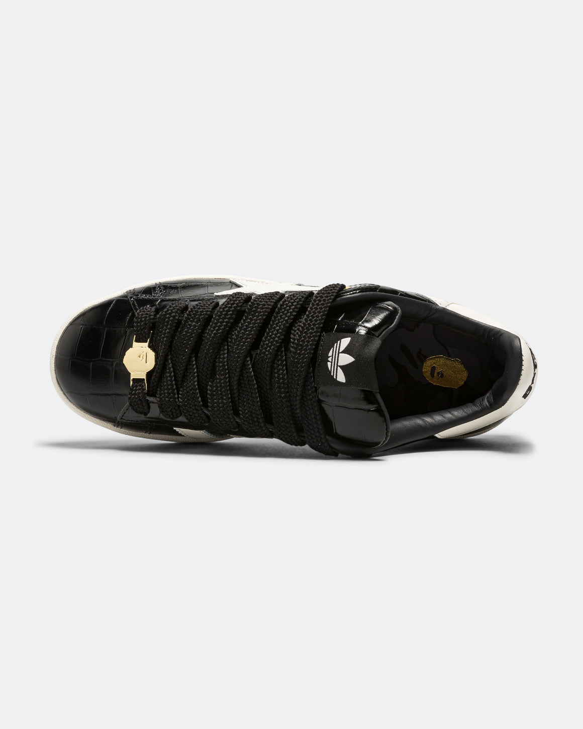 adidas - Campus 00s x BAPE - Core Black/Off White-Gold Metallic - UP THERE