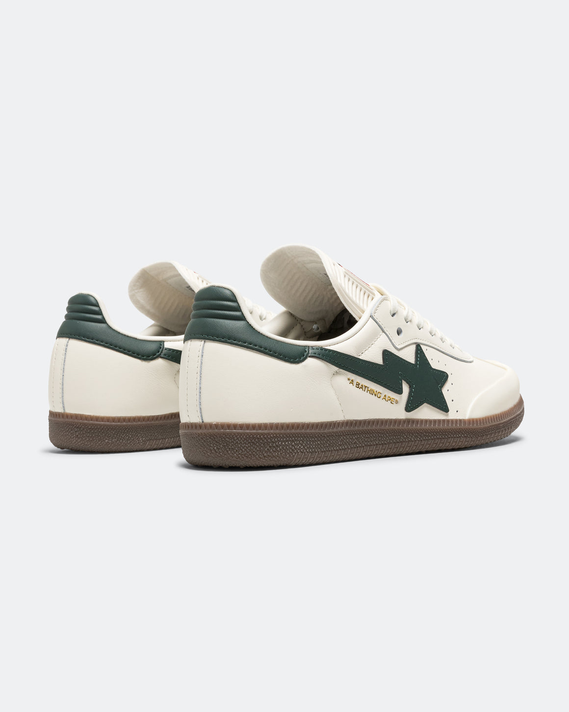 adidas - Samba x BAPE - Off White/Shadow Green-Gum - UP THERE