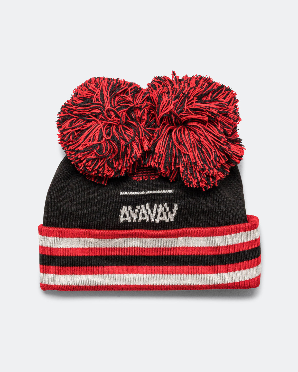 adidas - Pom Pom Beanie x AVAVAV - Black/Better Scarlet - UP THERE
