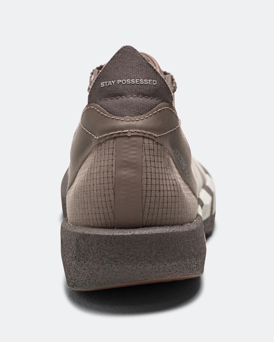 adidas - Adizero Adios 9 x Satisfy - Tech Earth/Pearl Metallic-Charcoal - UP THERE