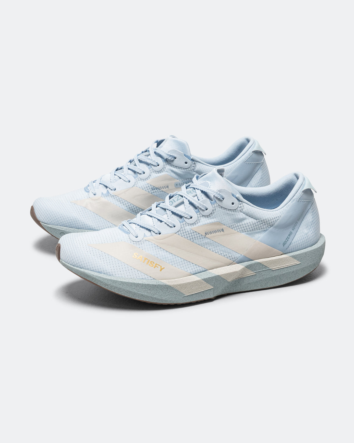 adidas - Adizero Adios 9 x Satisfy - Wonder Blue/Pearl Metallic-Wonder Blue - UP THERE