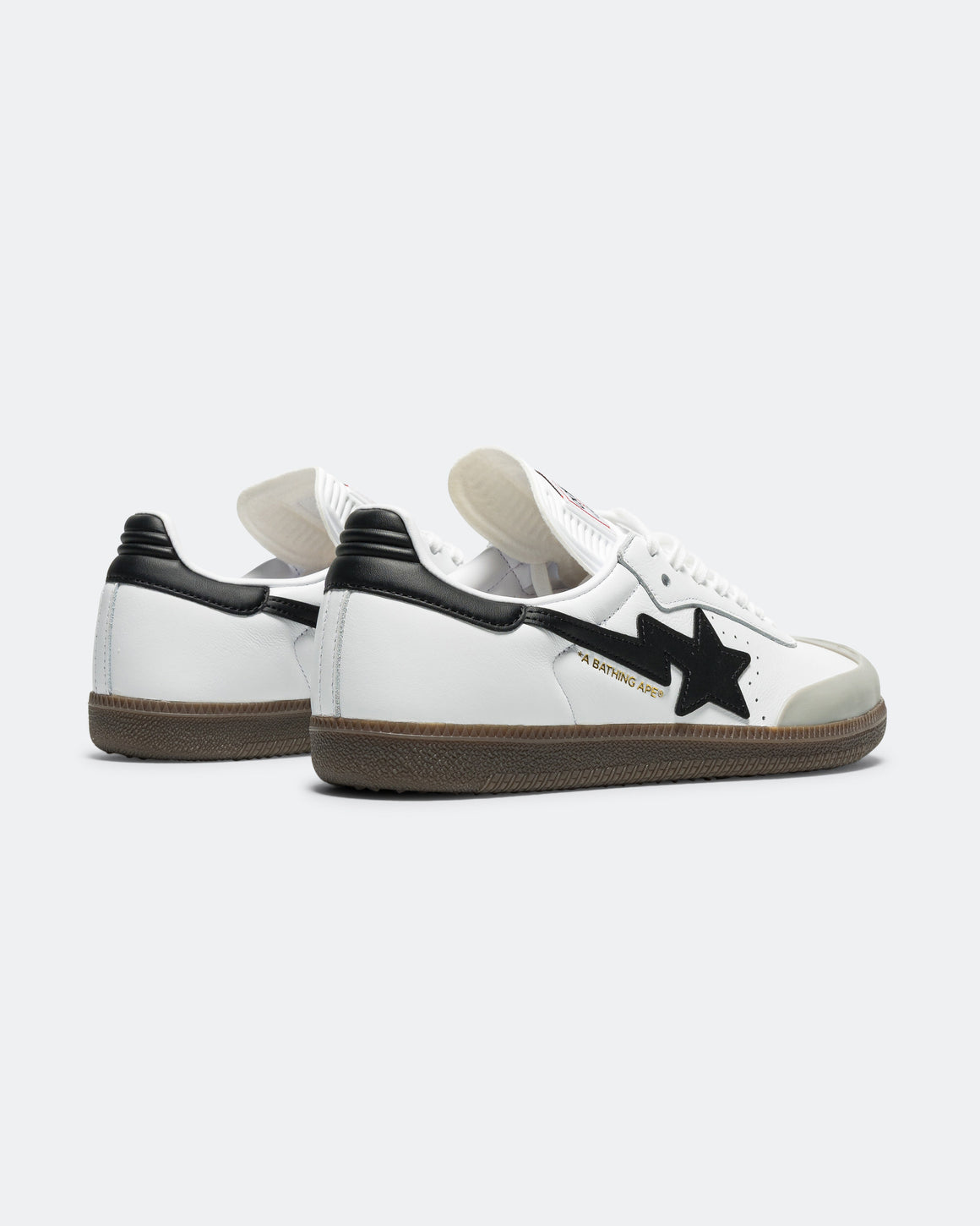 adidas - Samba x BAPE - Footwear White/Core Black-Gum - UP THERE