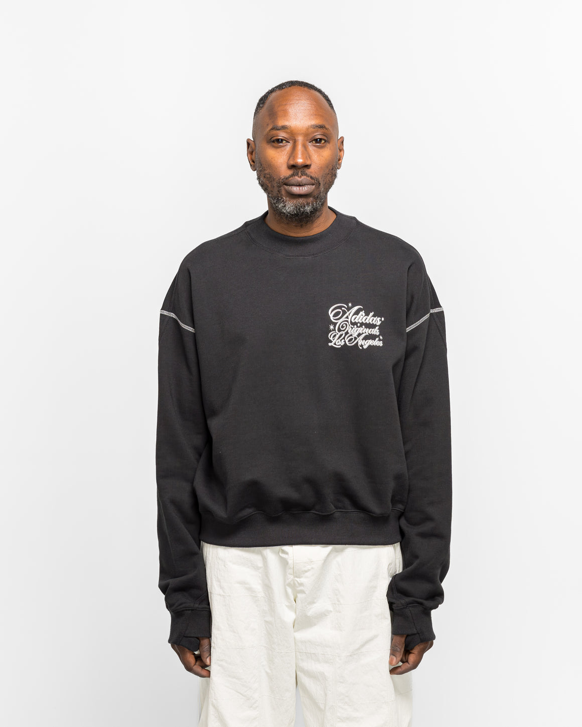 adidas - Santa Monica Crewneck - Black - UP THERE