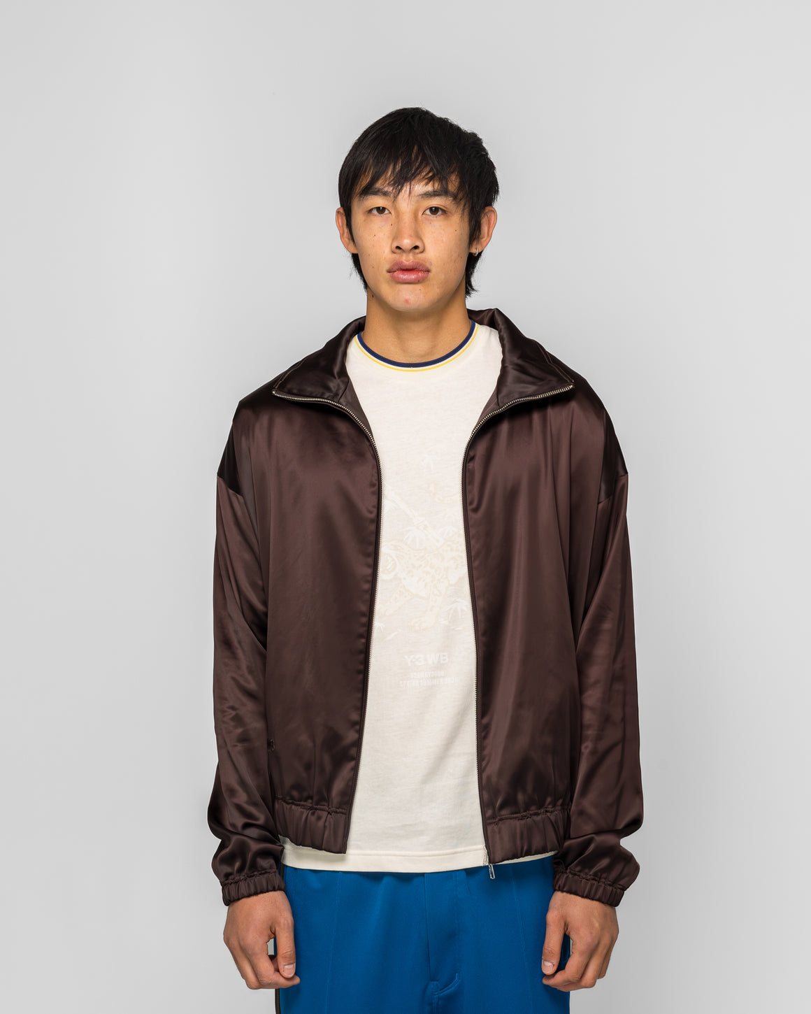 adidas - Satin Jacket x Wales Bonner Y-3 - Aurora Coffee - UP THERE