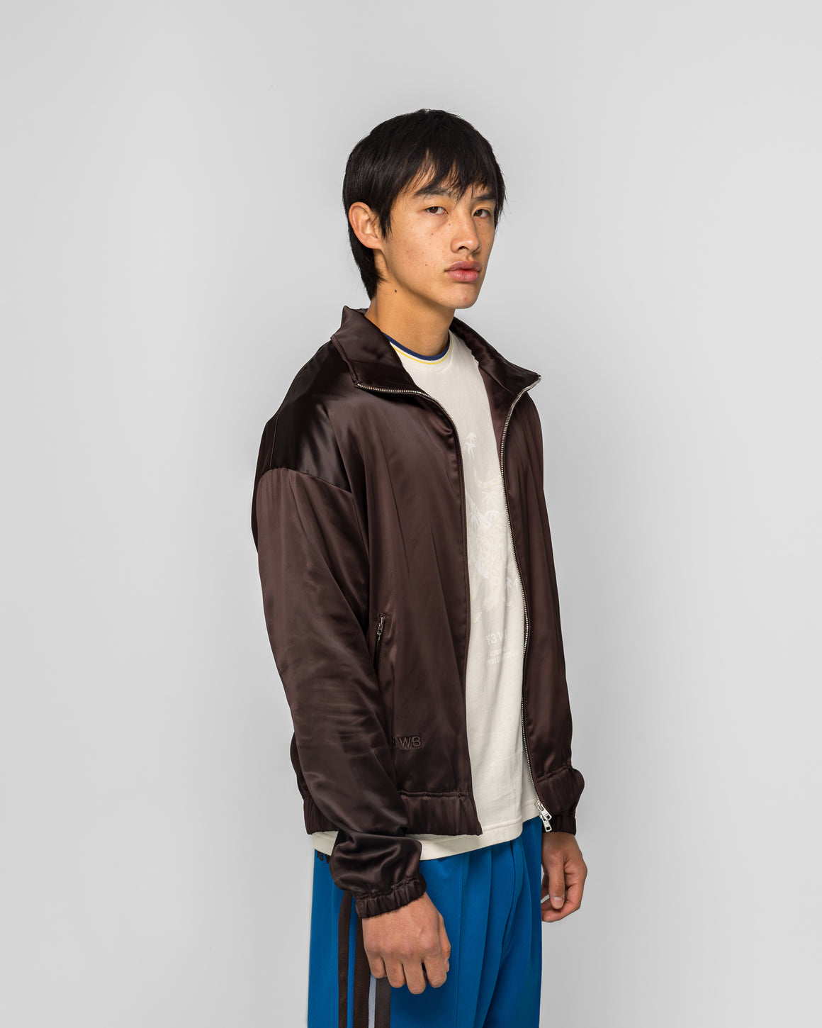 adidas - Satin Jacket x Wales Bonner Y-3 - Aurora Coffee - UP THERE