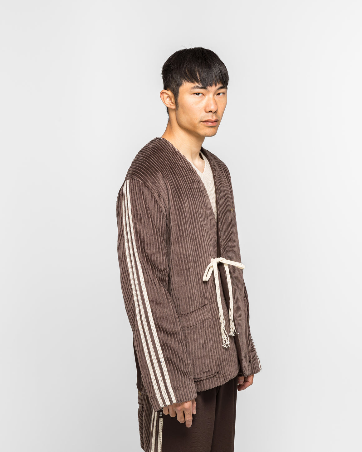 adidas - Sports Jacket x CLOT by Edison Chen - Dark Brown - UP THERE