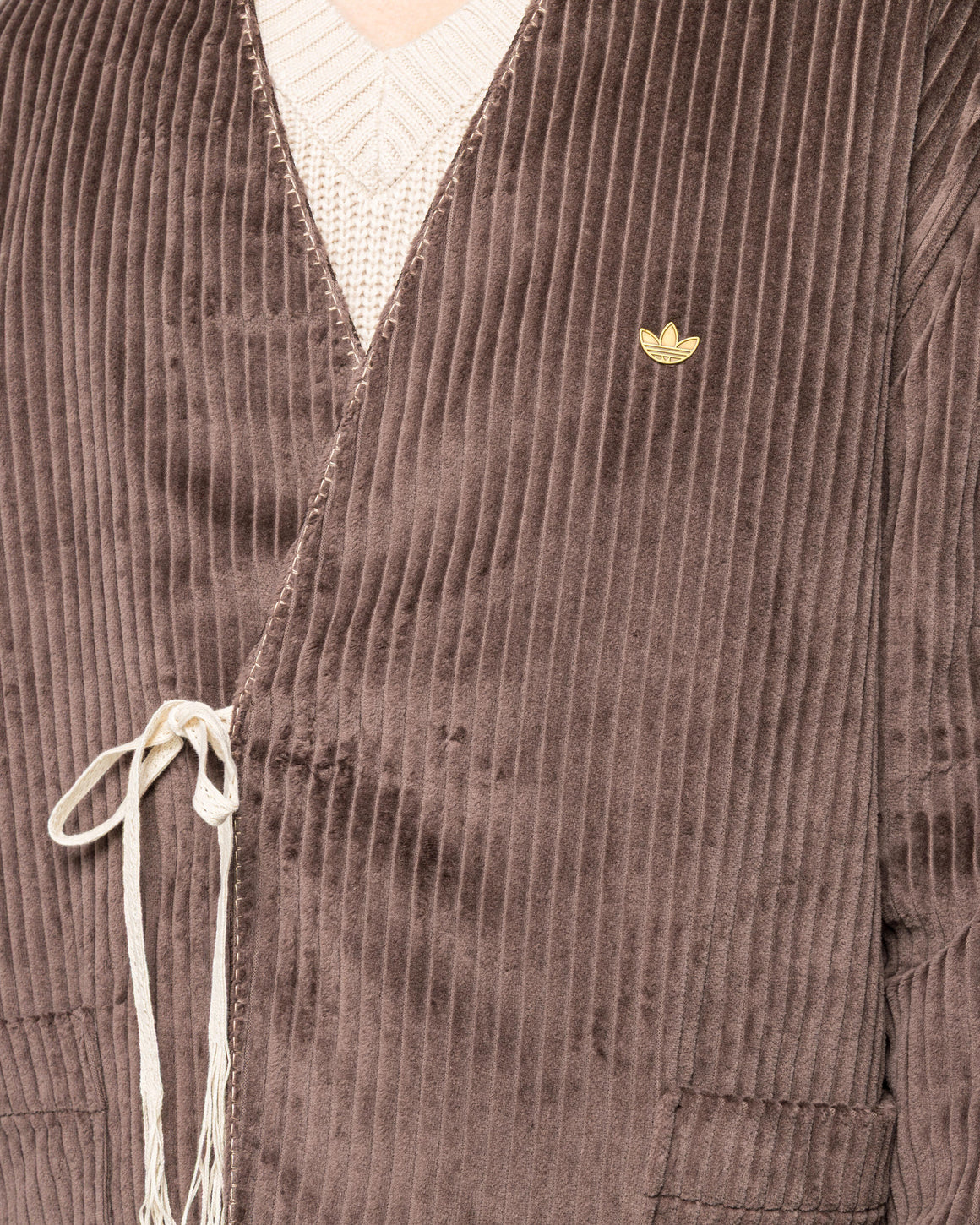 adidas - Sports Jacket x CLOT by Edison Chen - Dark Brown - UP THERE