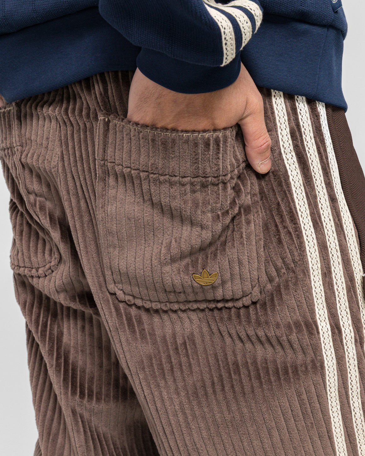 adidas - Sports Slacks x CLOT by Edison Chen - Dark Brown - UP THERE