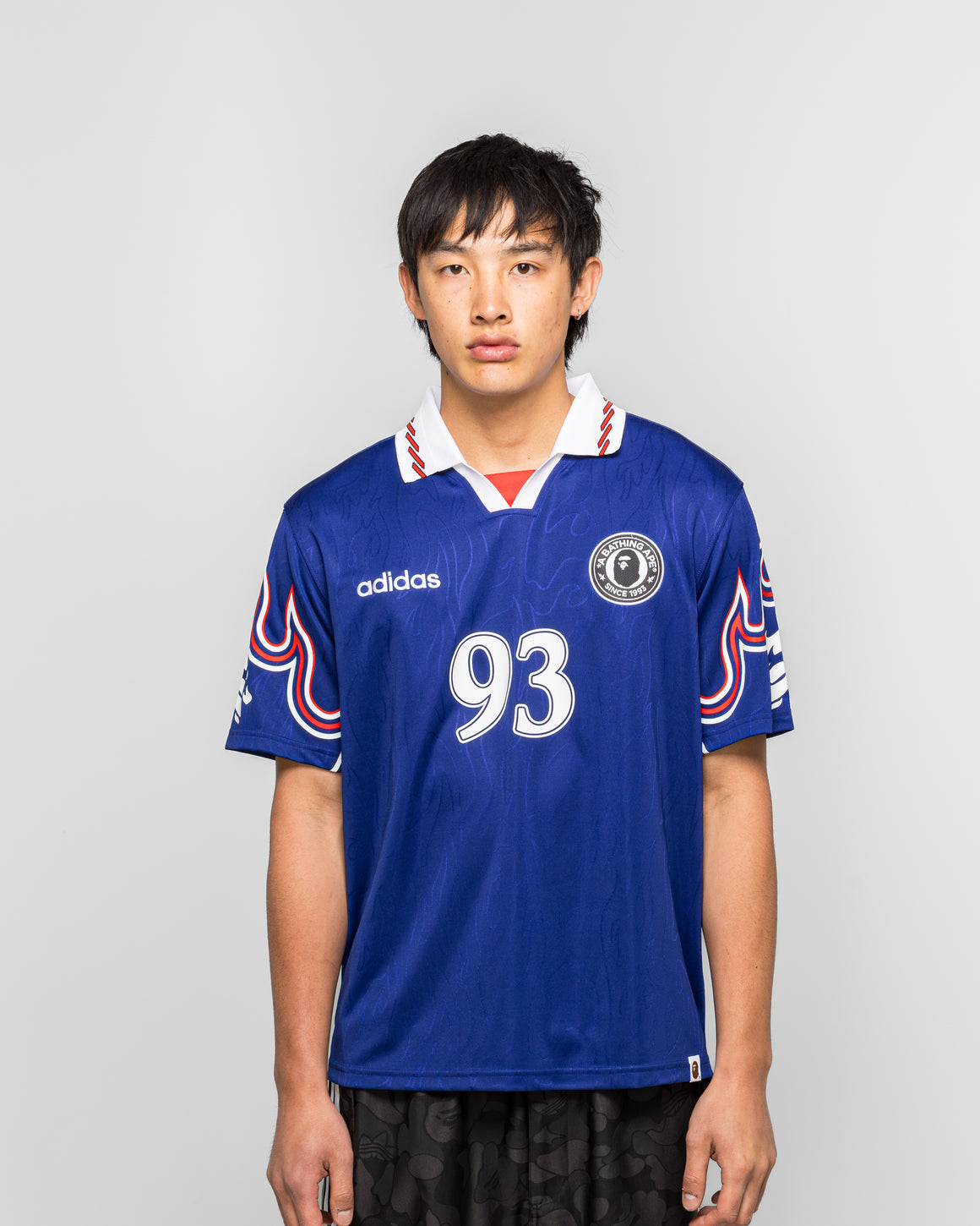 adidas - SSL Flame Jersey x BAPE - Japan Blue - UP THERE