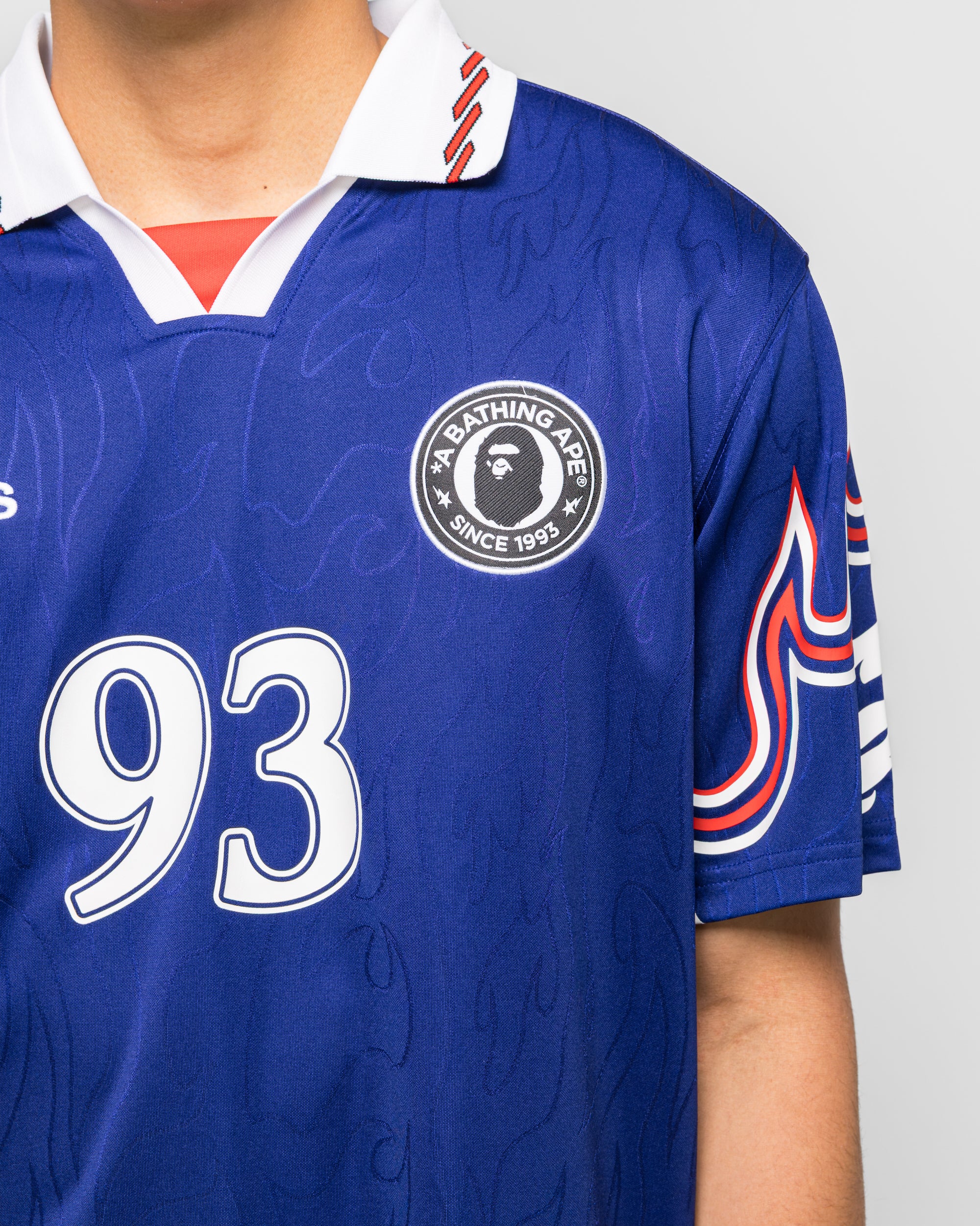 adidas - SSL Flame Jersey x BAPE - Japan Blue | UP THERE