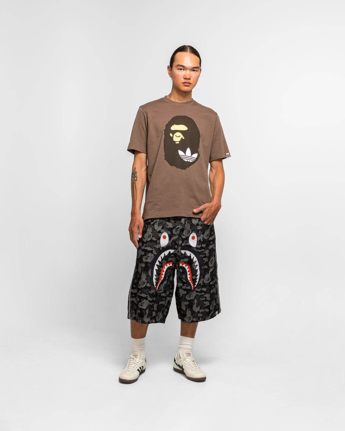 adidas - SSL T-Shirt x BAPE - Earth Strata - UP THERE