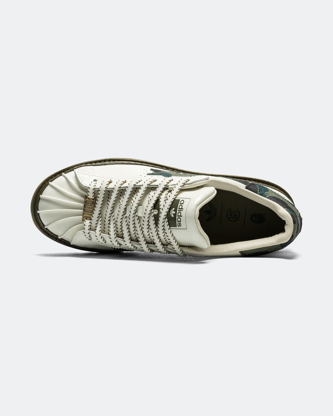 adidas - Superstar x BAPE by CLOT - Off White/Brance-Olive Cargo - UP THERE