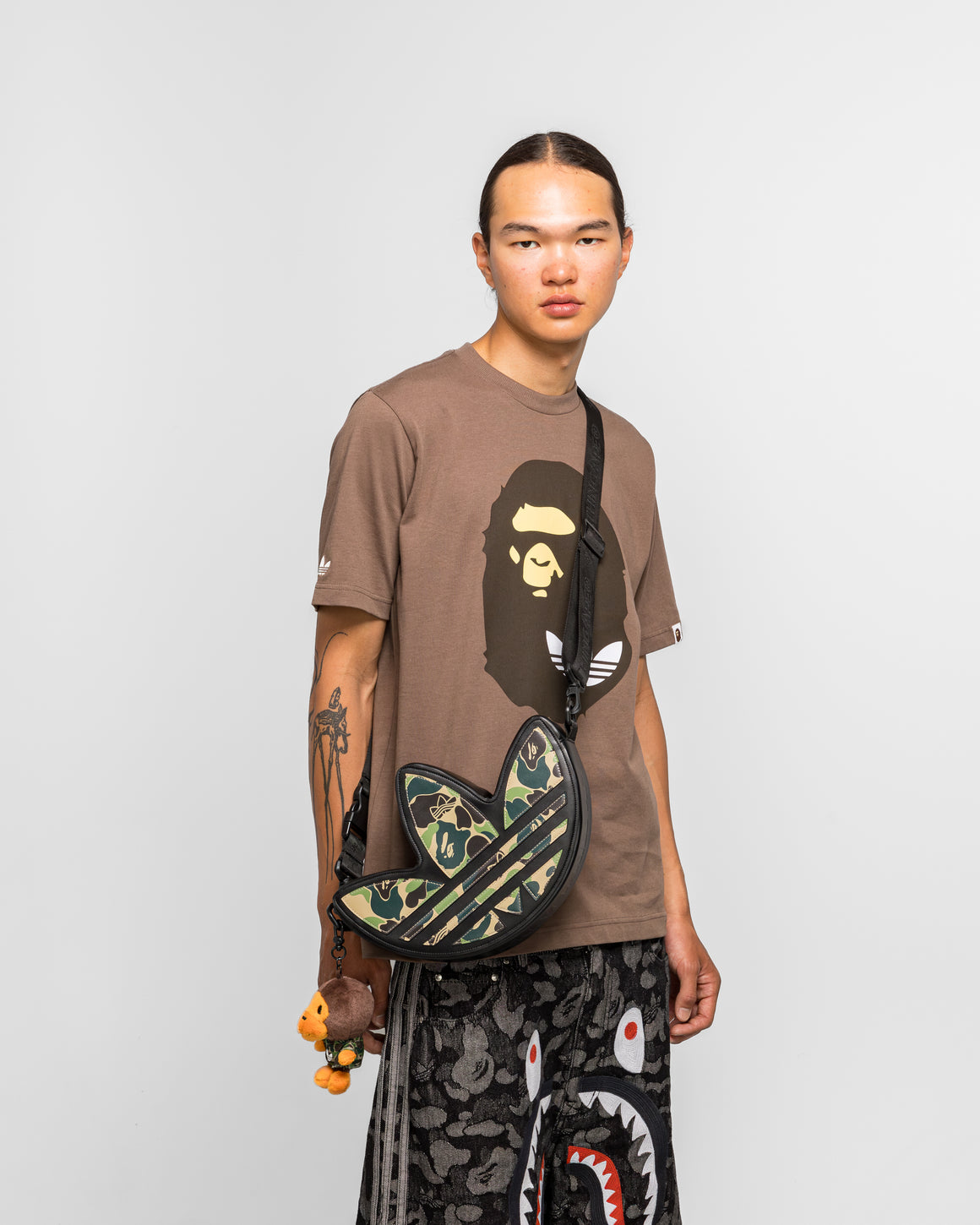 adidas - Trefoil Shoulder Bag x BAPE - Black - UP THERE