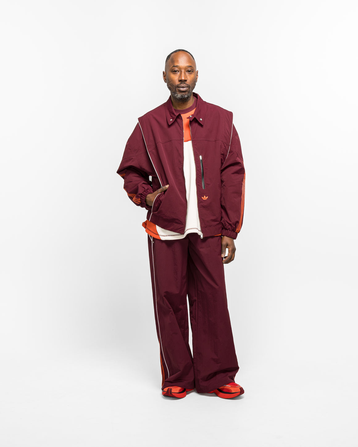 adidas - Venice Wind Jacket - Maroon - UP THERE