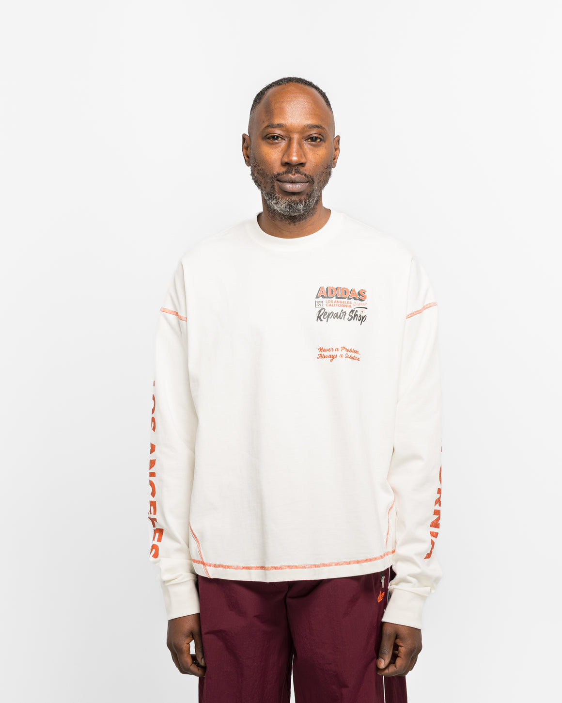 adidas - Wilshere LS Tee - Off White - UP THERE