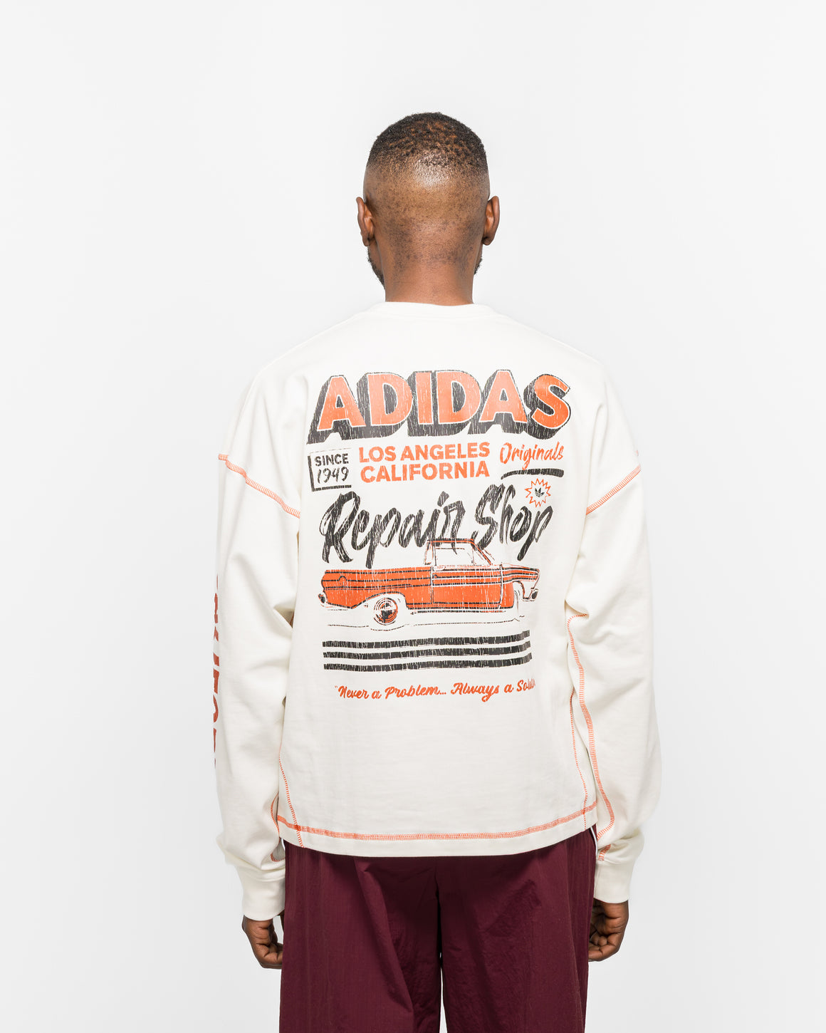 adidas - Wilshere LS Tee - Off White - UP THERE