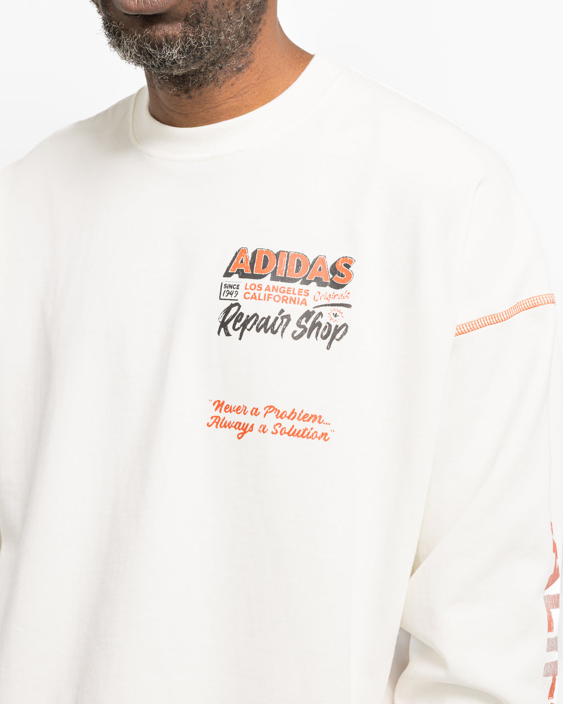 adidas - Wilshere LS Tee - Off White - UP THERE