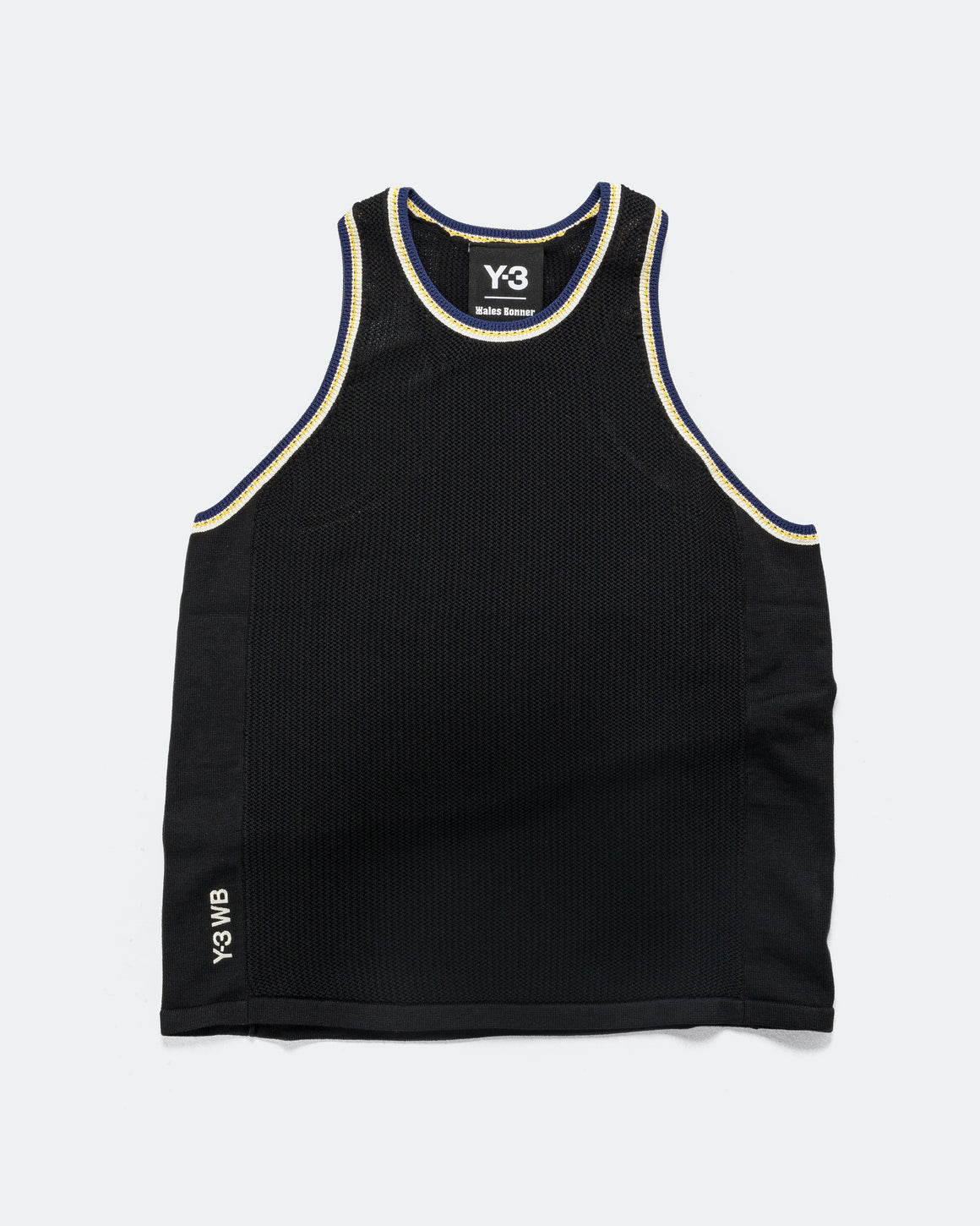 adidas - Womens Knit Tank Top x Wales Bonner Y-3 - Black - UP THERE