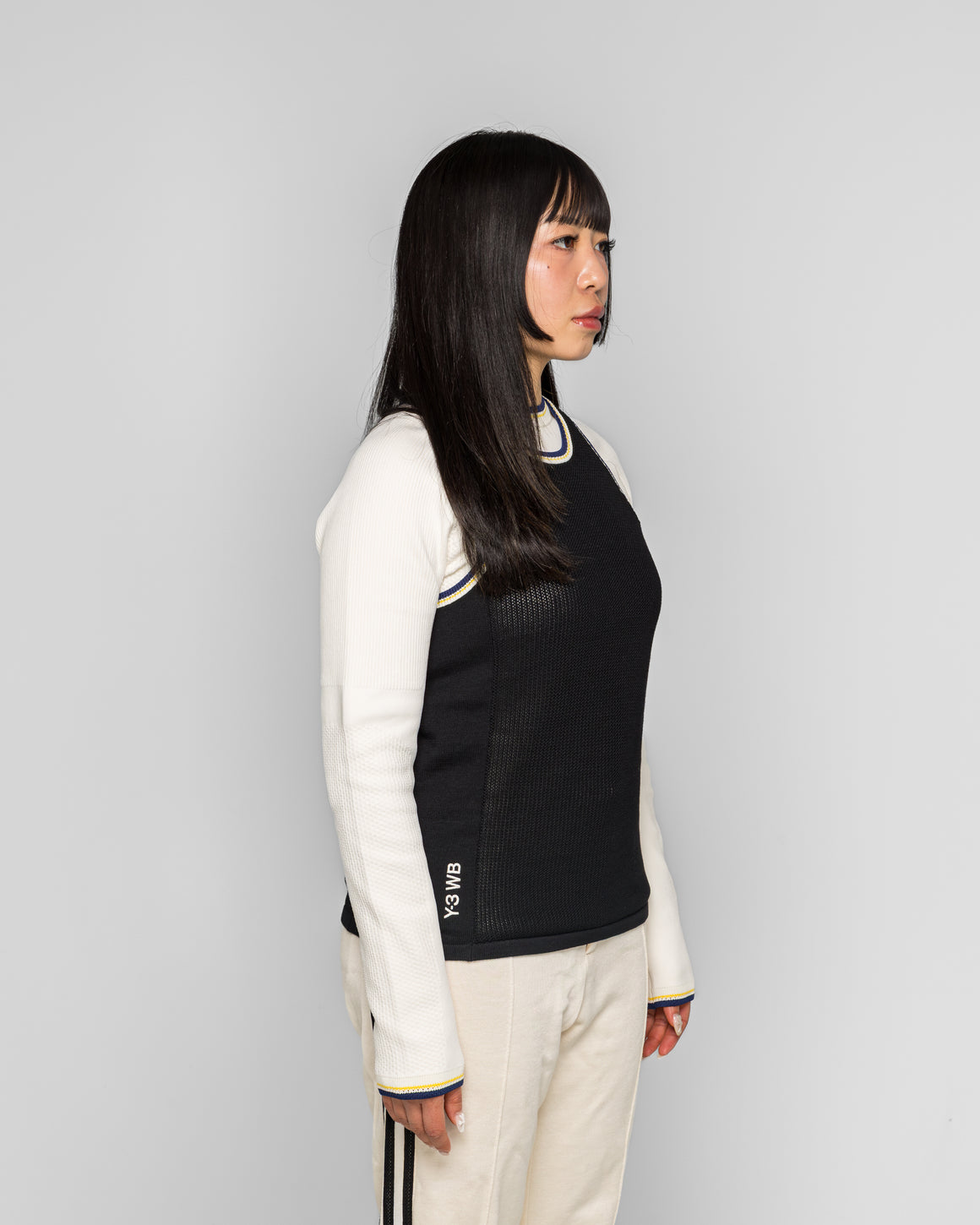 adidas - Womens Knit Tank Top x Wales Bonner Y-3 - Black - UP THERE