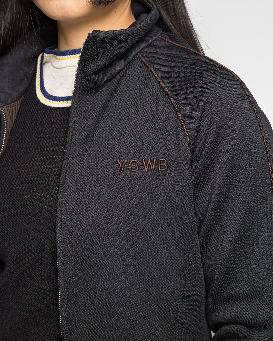 adidas - Womens Track Jacket x Wales Bonner Y-3 - Black - UP THERE