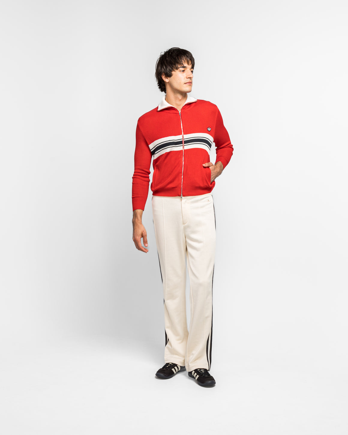 adidas - Womens Track Pant x Wales Bonner - Wonder White - UP THERE