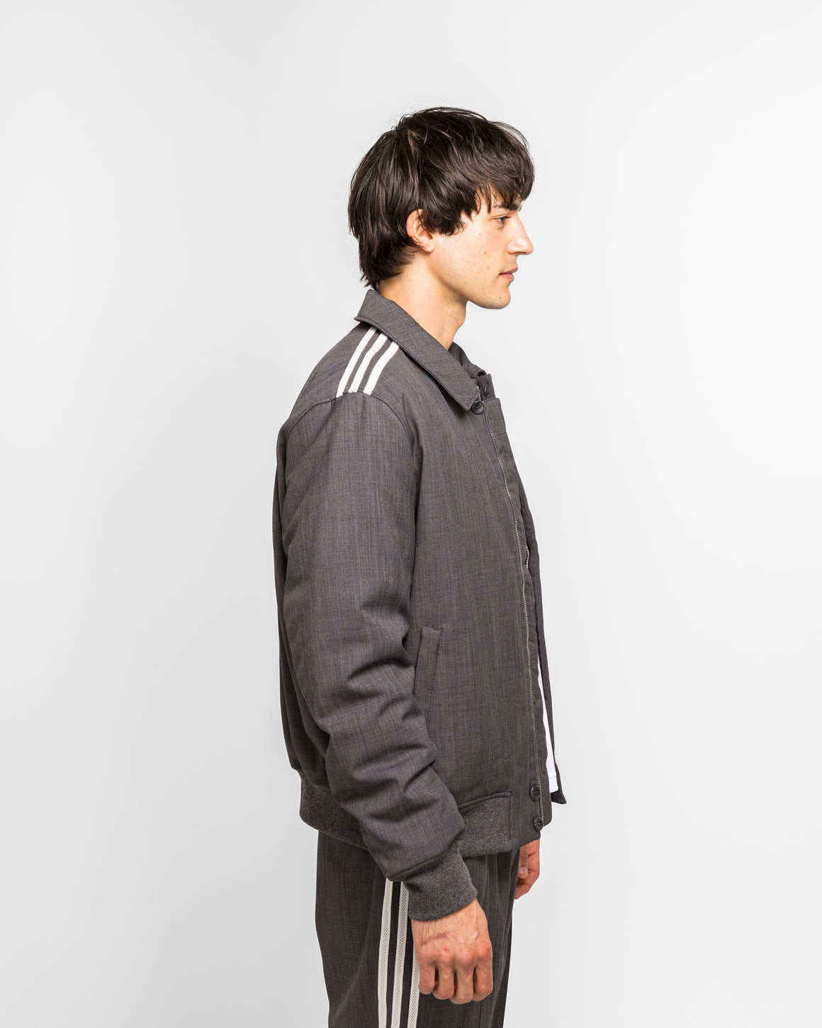 adidas - Wool Blouson x Wales Bonner - Dark Grey Heather - UP THERE