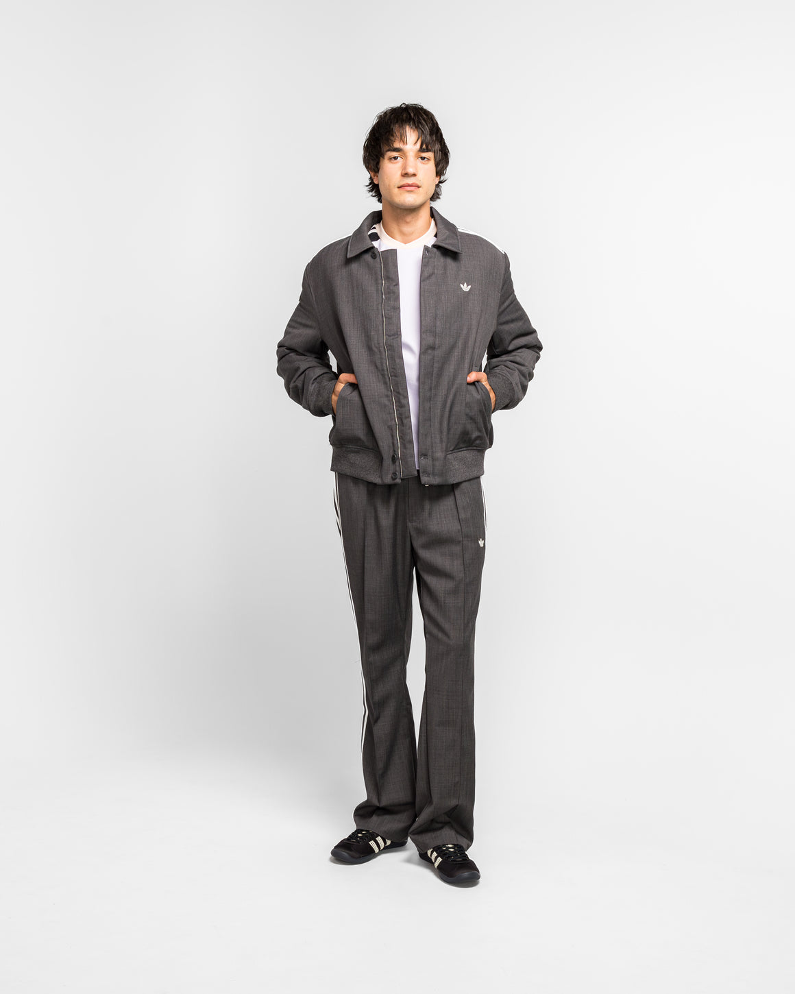 adidas - Wool Blouson x Wales Bonner - Dark Grey Heather - UP THERE