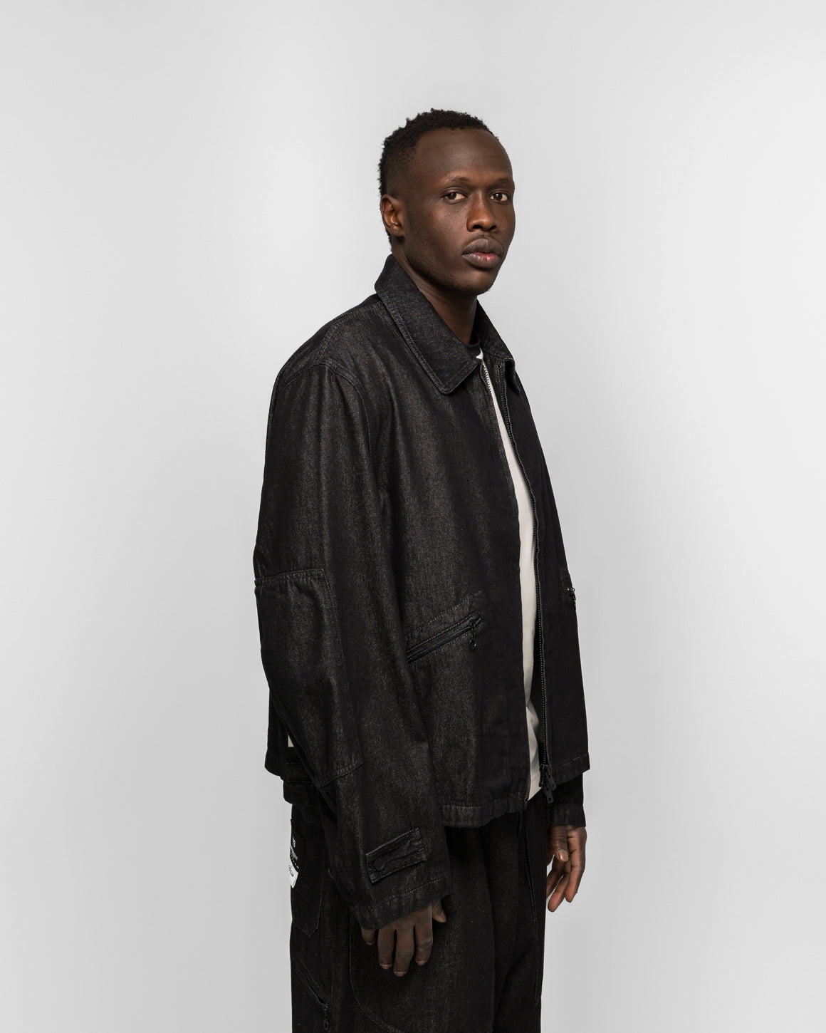 Y-3 - Y-3 Denim Jacket - Black - UP THERE