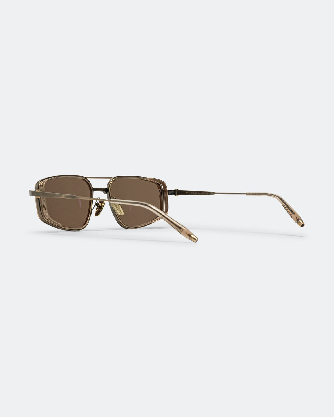 Akoni - Atlantis - Antique Gold with Brushed 12k Gold - Crystal Sand - Dark Brown Lenses - UP THERE