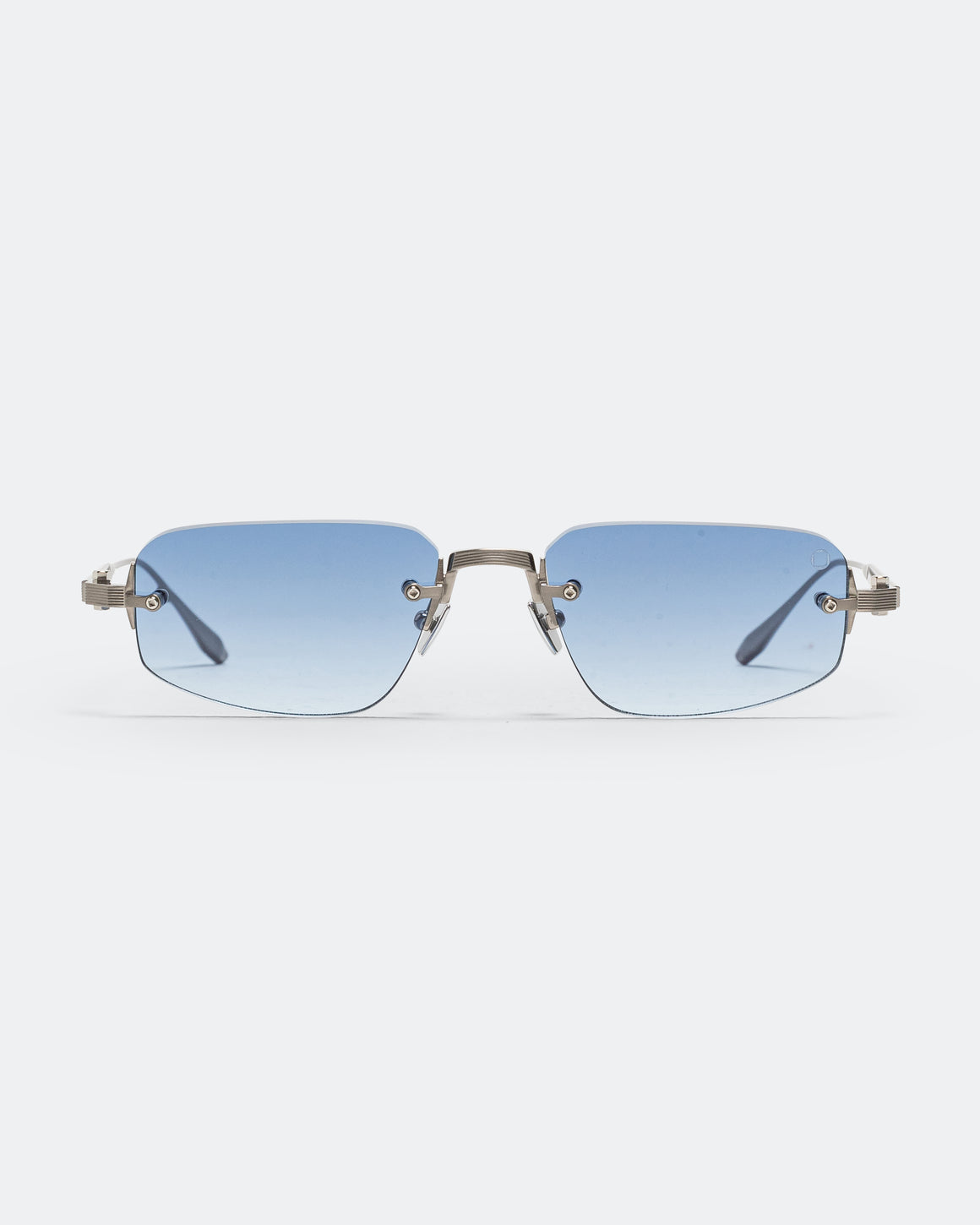 Akoni - Juno-Three - Antique Silver w/Silver - Dusty Blue Gradient Lenses - UP THERE