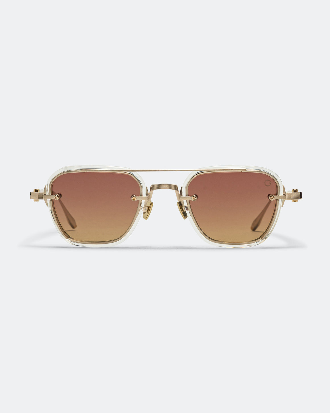 Akoni - Jura - Brushed Platinum Gold - Crystal Clear - Mars to Amber Lenses - UP THERE