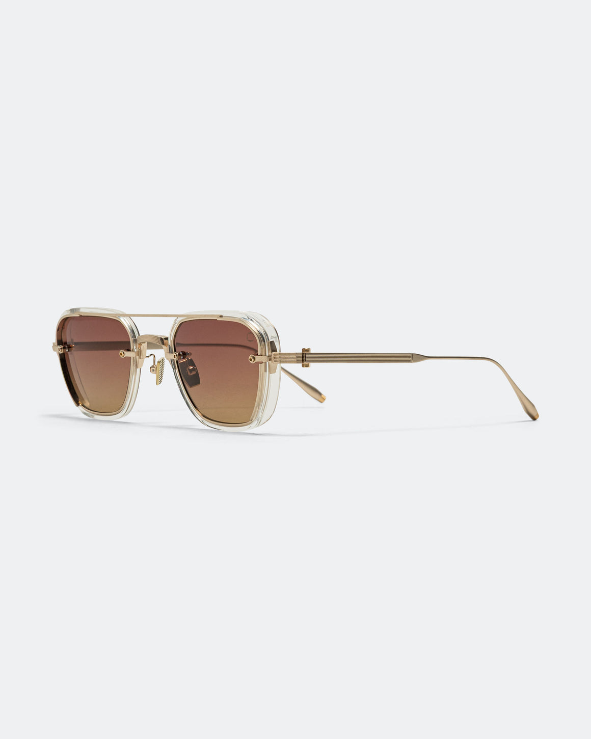 Akoni - Jura - Brushed Platinum Gold - Crystal Clear - Mars to Amber Lenses - UP THERE