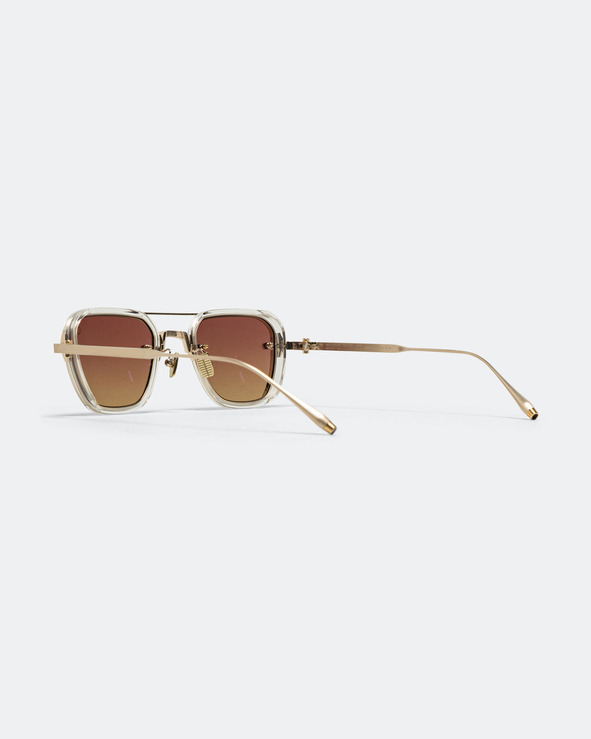 Akoni - Jura - Brushed Platinum Gold - Crystal Clear - Mars to Amber Lenses - UP THERE