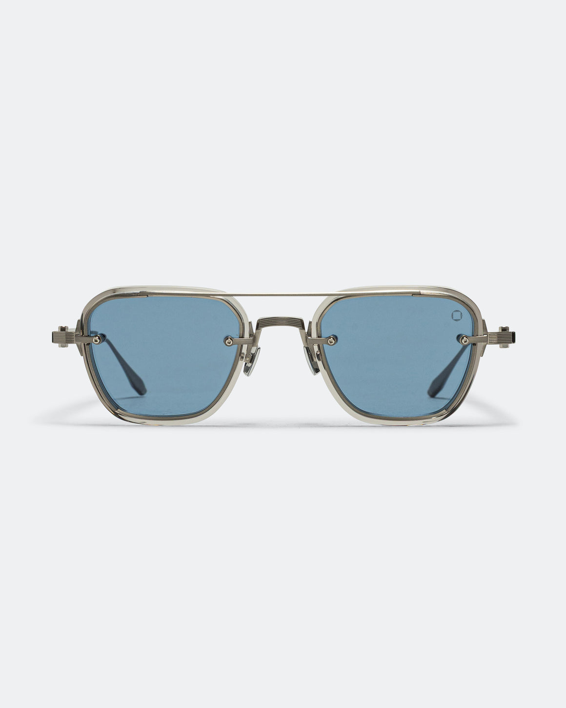 Akoni - Jura - Shiny Silver - Crystal Grey - Dusty Blue Lenses - UP THERE
