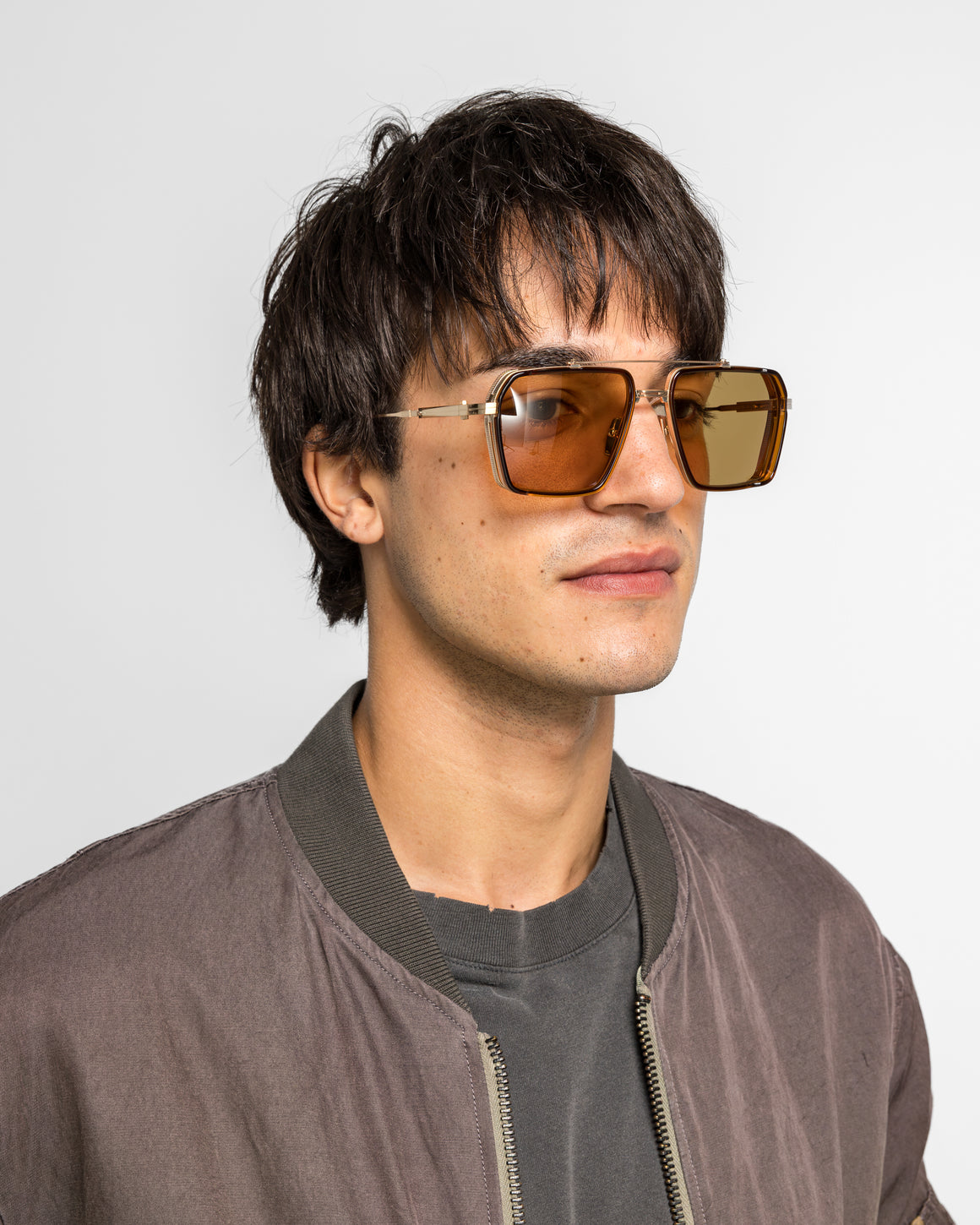 Akoni - Tiros - Brushed White Gold/Crystal Brown-Senape - UP THERE