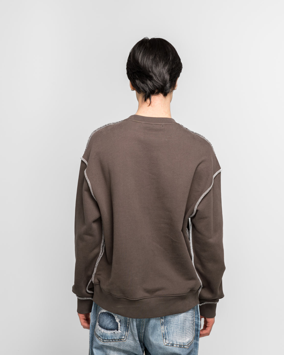 Andersson Bell - Liquid Logo Sweatshirt - Charcoal Grey - UP THERE