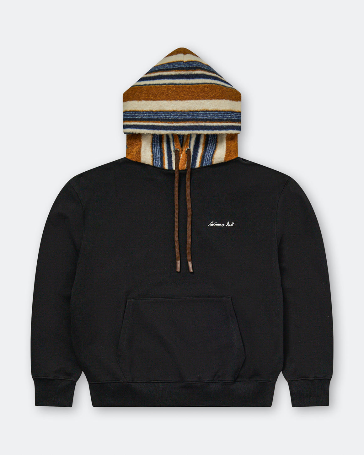 Andersson Bell - Logo Embroidery Hoodie - Black | UP THERE