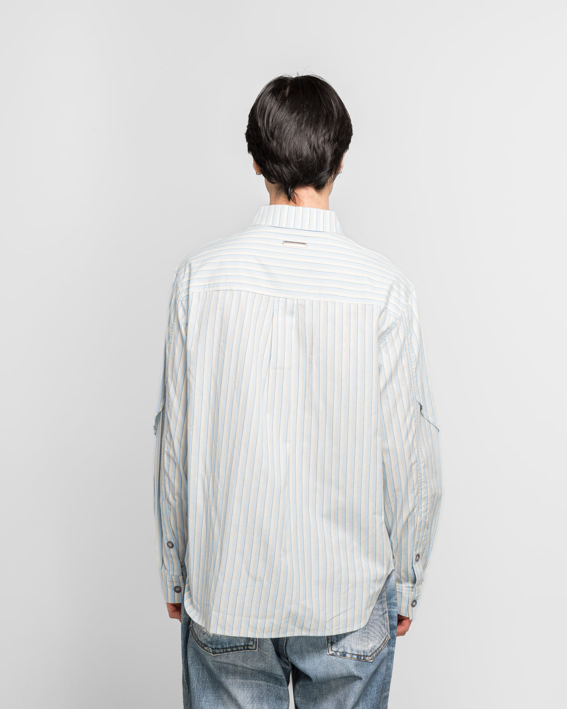 Andersson Bell - Stripe Layered Shirt - Blue - UP THERE