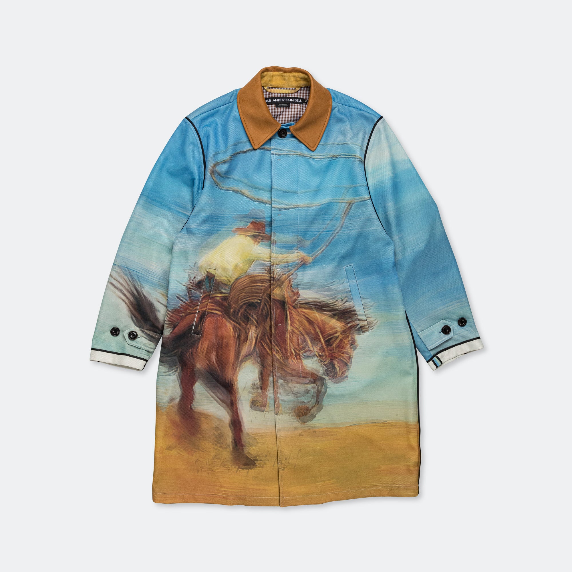 Lenticular Cowboy Printed Coat - Multi | UP THERE
