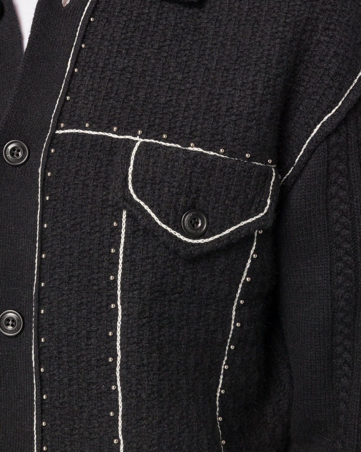 Andersson Bell - Camelon Trucker Cardigan - Black - UP THERE