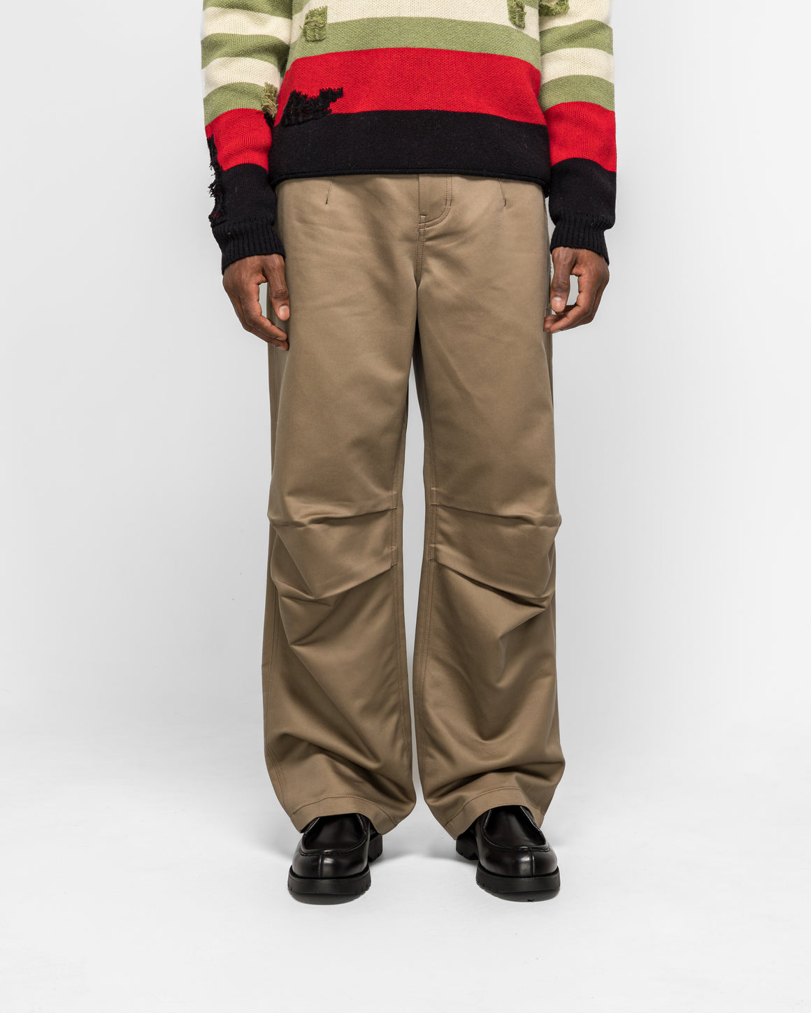 Andersson Bell - Cut-Out Wrap Wide-Leg Trousers - Beige - UP THERE